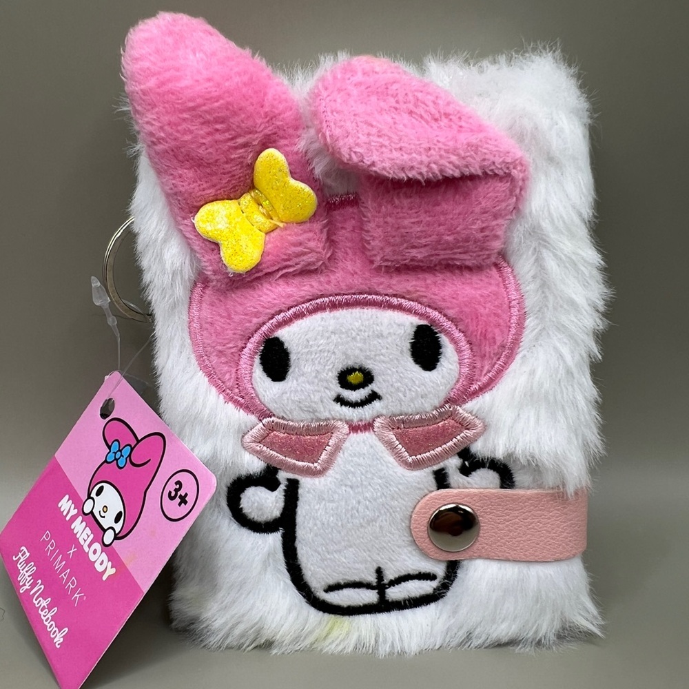 📓 My Melody x Primark Fluffy Notebook – Plush Cover – NWT | 4.5” x 3.5”